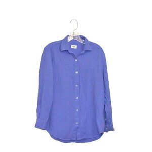 Aritzia Wilfred Free Long Sleeve Button Down 100% Organic Cotton Top Size XS